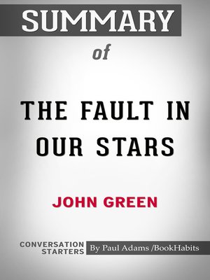 cover image of Summary of the Fault in Our Stars